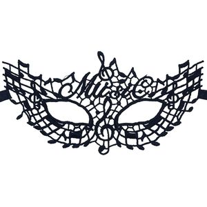 Miresa - Masker MM079 - Oogmasker ""Music"", leuk voor showgirl, carnaval, gala of themafeest