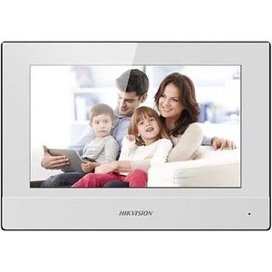 Hikvision DS-KH6320-WTE1-W witte IP video intercom binnen monitor 7 inch touchscreen, PoE, Wi-Fi