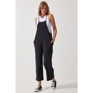 Happinessistanbul Zwartgroene Damesoverall Met Zak Dd00910