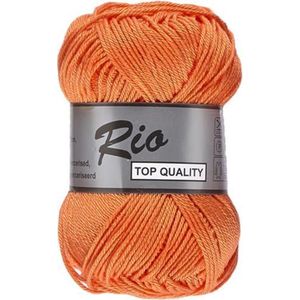 Lammy yarns Rio katoen garen - oranje (028) - naald 3 a 3,5 mm - 1 bol