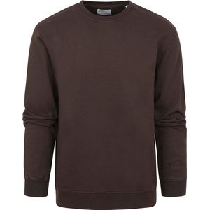 Colorful Standard - Sweater Koffie Bruin - Heren - Maat XXL - Regular-fit