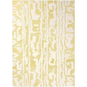 Florence Broadhurst - Waterwave Stripe 39906 Vloerkleed - 170x240  - Rechthoek - Laagpolig Tapijt - Modern - Geel, Wit