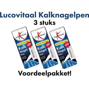 Lucovitaal - Kalknagelpen - 3x4 ml - Voorkomt Herbesmetting - Klinisch Bewezen Effectief