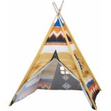 Tent - Indianentent met houten stokken - 130x95x95cm