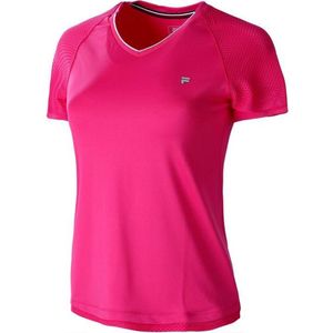 Fila T-Shirt Johanna Dames Roze Tennis Tennisshirt - Maat M