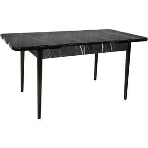 De Sfeer - Keukentafel - Eetkamertafel - EetTafels - Inklapbaar - Sonato - 165x80 cm - 4 tot 6 personen - Eettafel - MDF