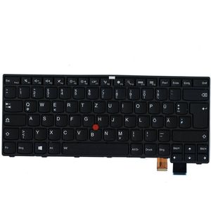 Notebook Toetsenbord (QWERTZ- DUITS) geschikt voor o.a. Lenovo Thinkpad T460S 13 2nd Series - P/N: 01YR100