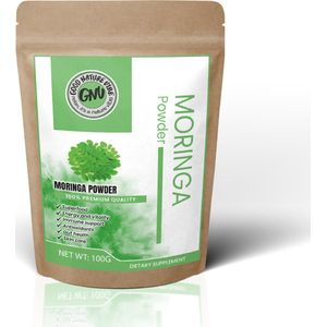 Good Nature Vibe Moringa poeder 100g - Energie, Vitaliteit & boordevol antioxidanten - Superfood Ayurverdische kruiden - Detox & hormoonhuishouding - Voor hem & haar