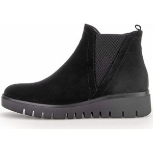 GABOR - Chelsea Boots - Zwart - Leer - Met Plateau