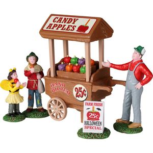 Lemax - Candy Apple Cart, Set Of 5 - Kersthuisjes & Kerstdorpen