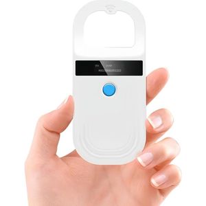 Draagbare ID-scanner voor Dierenchips 1342 KHz 128 Records Gegevensopslag - Microchip Scanner voor Huisdieren - Honden Varkens Dierbeheer .