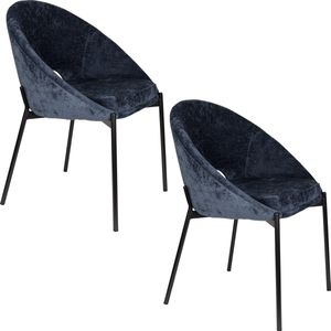 Housecraft Living Dando Eetkamerstoelen Grijs - Set van 2