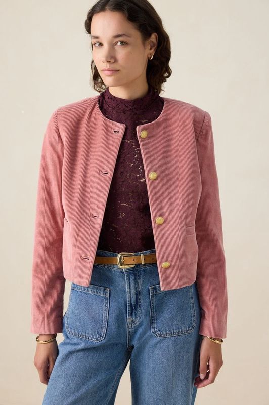 Sissy-Boy - Corduroy Jack - Oud Roze - Regular Fit