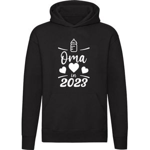 Ik word Oma in 2023 Dames Hoodie | Zwanger | In verwachting | Aankondiging Zwangerschap | Bekendmaken | Bekendmaking | Kind | Baby | Geboorte | Meisje | Jongen | Trui