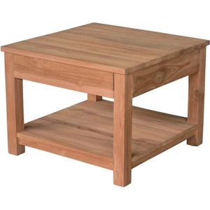 Teakea - Cube - Teak Bijzettafel | 60x60x45