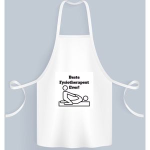 Akyol - beste fysiotherapeut Keukenschort - Beste fysiotherapeut - therapeut - cadeau - 82 bij 71 cm