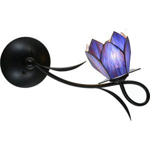 Art Deco Trade - Tiffany Wandlamp / Plafonnière Lovely Blue Lotus