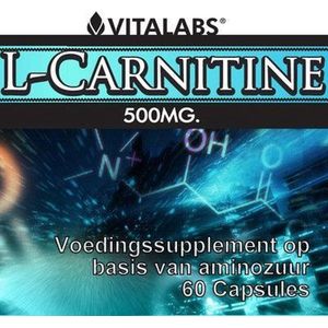 VitaTabs L-Carnitine - 500 mg - 60 capsules - Voedingssupplementen