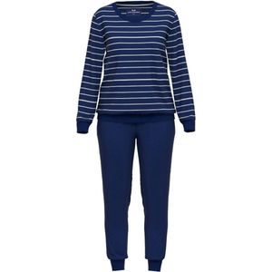 Götzburg Pyjama lange broek - Blau-dunkel-ringel - maat 46 (46) - Dames Volwassenen - Katoen/polyester- 240172-3028-632-46
