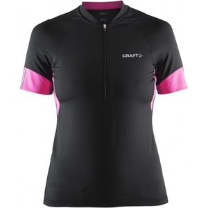 Craft Velo fietsshirt - Maat M - dames zwart/paars
