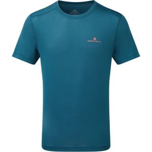 Ronhill | Heren Hardloopshirt | Tech S/S Tee | Legion /Fluo Orange | S