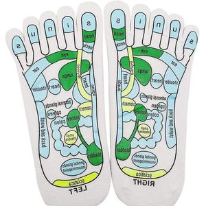 JGS Premium - Acupressure Reflexology Socks voor Voetmassage - Verbeterde Bloedcirculatie - Relaxatie en Verlichting van Drukpunten