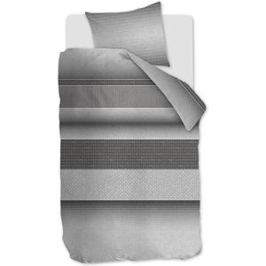 Rivièra Maison Retrograde Dekbedovertrek - Eenpersoons - 140x200/220 cm - Grijs