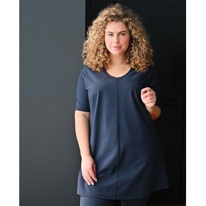 Je m'appelle Travelstof Top - Dames - Blauw - Maat 50