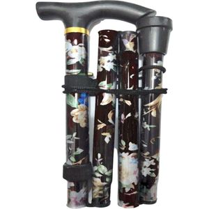 Opvouwbare Wandelstok - Bruin - Inklapbare Wandelstok - Verstelbaar - Loopstok