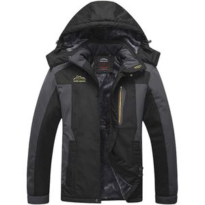 Duurzame Waterdichte Wandeljacks voor Mannen - Winterjas met Ski Hoed