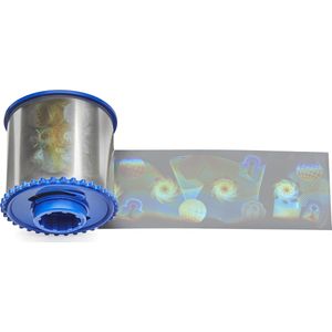 Zebra i Series Top Safe Globe Design - 1 mil - holografische Folie - 625 Karte(n) (1 Rolle(n) x 625) Holographischer Fi