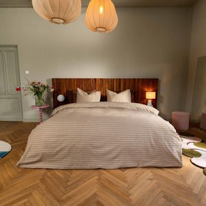 Kayori Lueso Dekbedovertrek Flanel - 260x200-220 +2 slopen - Superzacht & Isolerend - Lits-jumeaux - Offwhite