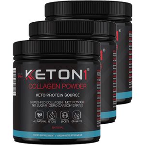 Keton1 | Keto Collageen | 3 stuks | 3 x 250 gram