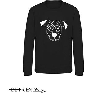 Be Friends Sweater - Hond - Vrouwen - Zwart - Maat S