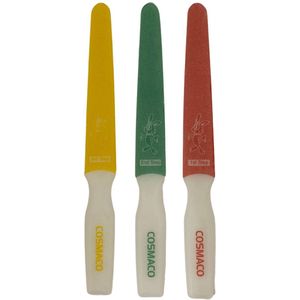 Cosmaco - Nagelvijl - Vijl - Nagel Verzorging - Nagelvijl set - Nagel Verzorging Set - Manicure - Pedicure - 3 Stuks