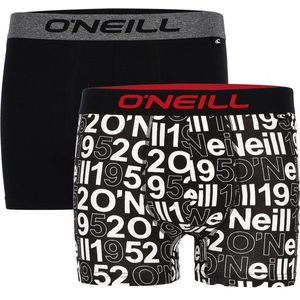 4-Pack O'Neill Heren Boxershort All Over 2-Pack 900892 - Zwart - Maat M