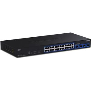 TRENDnet - TEG-S50284 - Multi-Gig-Schakelaar - 28-poorts - 24 x 2,5 Gb RJ45-poorten - 4 x 10G SFP+-poorten - NDAA TAA-compatibel