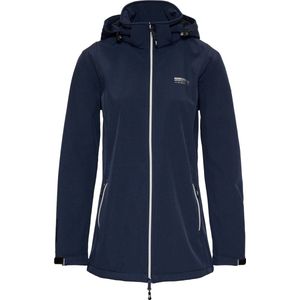 Nordberg Ronda - Softshell Outdoor Zomerjas Dames - Navy/Donkerblauw Melange  - Maat L