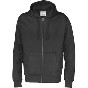 Cottover HOODIE FULL ZIP MAN - GOTS GECERTIFICEERD 141010 - Zwart - M