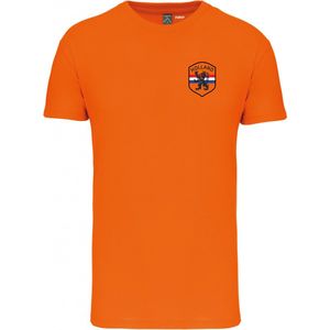 T-shirt Holland Embleem Klein | Oranje Shirt | Koningsdag Kleding | Oranje | maat XS