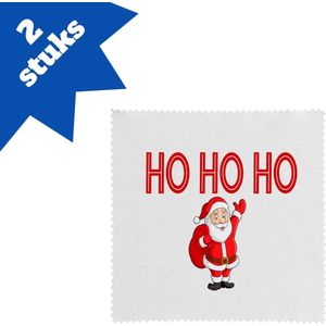 Akyol - kerst kerstman brillendoekjes - Kerstmis - kerst beker - winter - kerst - christmas - kerst cadeau - 17,8 bij 17,8 cm - 2 stuks