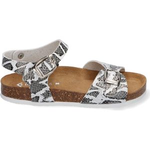 Braqeez Sally Spain Meisjes Sandalen - Print/Grijs - Leer - Gesp