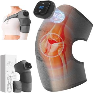 Draadloze Knie Massager met Verwarming en Vibratie voor Artritis