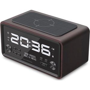 Lexium Wekkerradio Op Netstroom - Klokradio - Wekkerradio - Klokradio Met Wekker - Wekkerradio Dab - Wekker Dab Radio