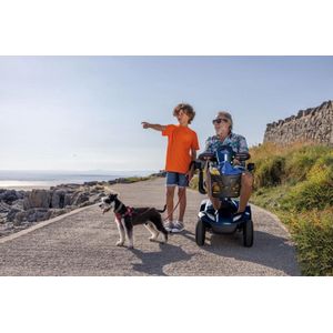 Invacare scootmobiel Leo 4-wiel 8km/u Ruby Red