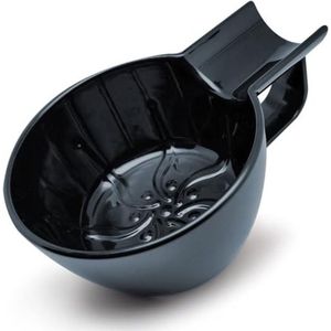 GTB® Scheerkom - Scheerkwast - Scheerkop - Stootvast PET met praktische borstelhouder - 10x10x10cm - Blauw