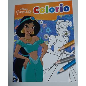 Kleurboek - Disney - Princess - A4 - 32 kleurplaten - Princess - Jasmine Alladin