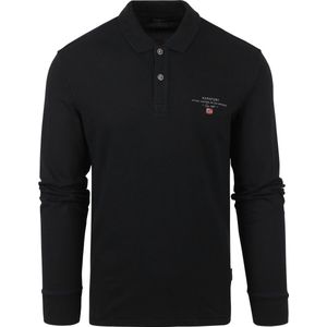 Napapijri - Polo Elbas Zwart - Modern-fit - Heren Poloshirt Maat L
