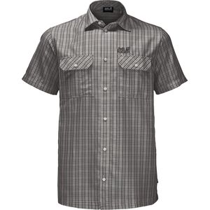 Jack Wolfskin Thompson Shirt Men - Outdoorblouse - Heren - Ash Grey Checks - Maat M