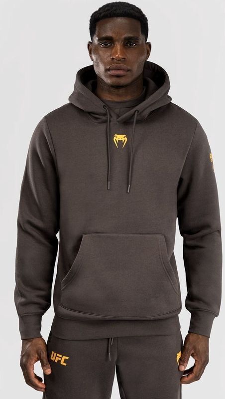 UFC Fusion by Venum Fight Week Hoodie voor Heren - Solid Earthen Brown - M